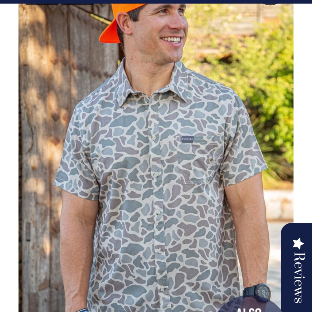 BURLEBO Classic Deer Button Up - New in packaging - Mens Large